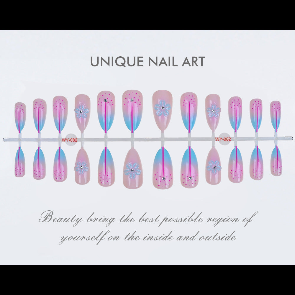 Artistic Floral-Embellished Press-On Nail Collection Kalsten