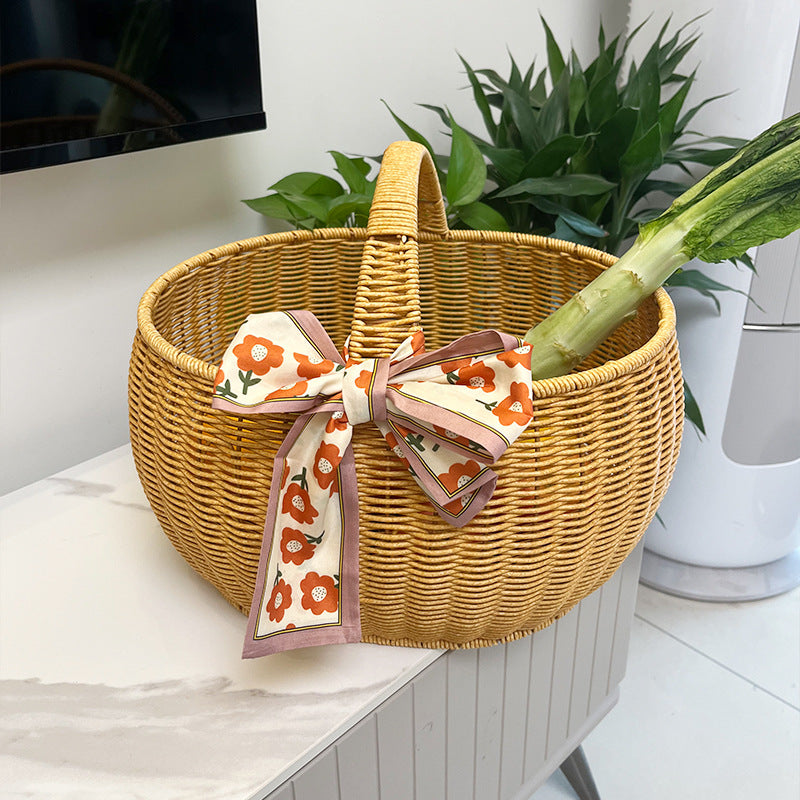 Handcrafted Woven Utility Storage Basket Kalsten