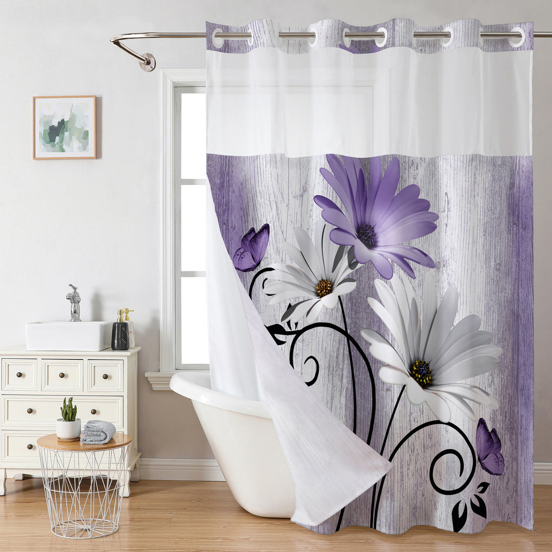 Artistic Floral Shower Curtain Kalsten