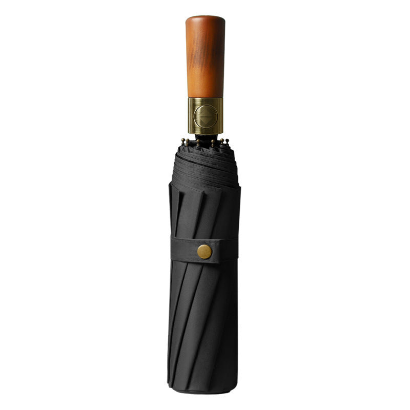 Ladies elegant and compact automatic folding umbrella with sturdy frame Kalsten