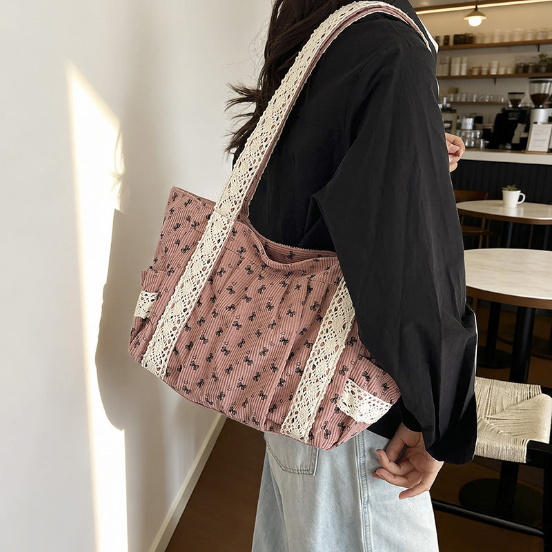 WoElegant Floral Print Tote Bag Kalsten