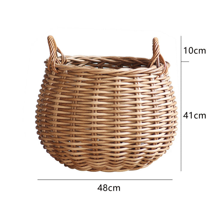 Handwoven basket with practical handles Kalsten