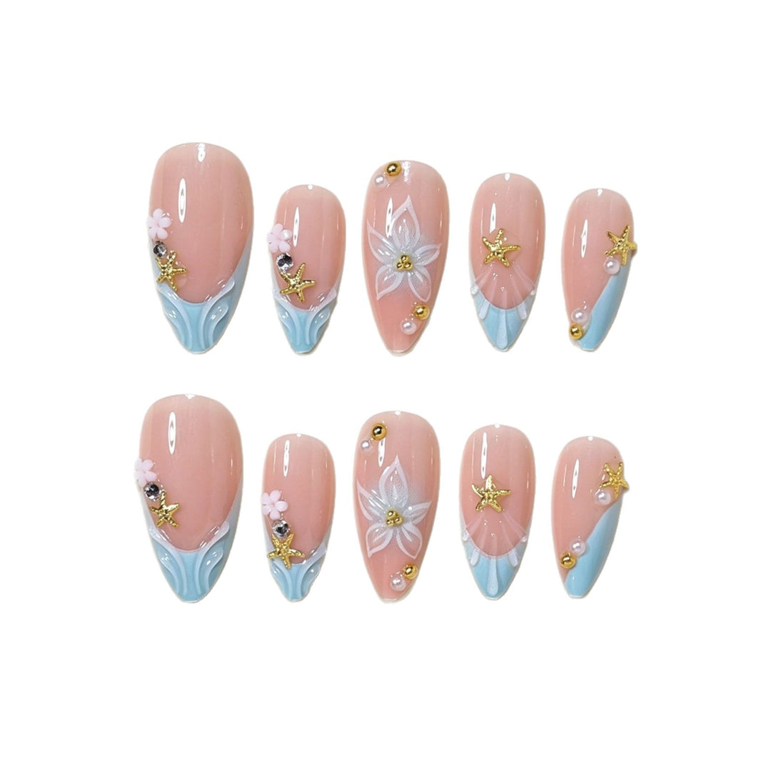 Artistic Butterfly-Themed Press-On Nail Art Kalsten