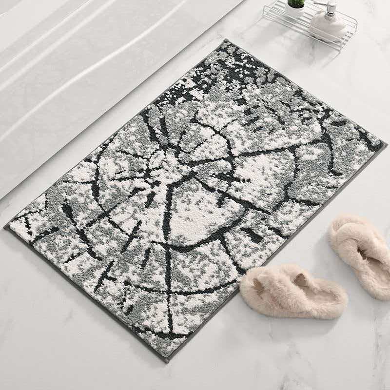 Textured Decorative Bath Mat Kalsten