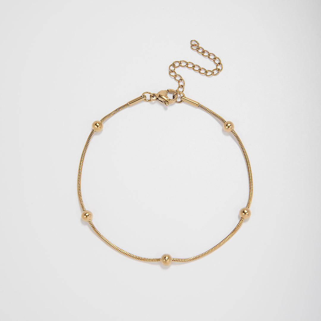 Adjustable Beaded Chain Bracelet Kalsten