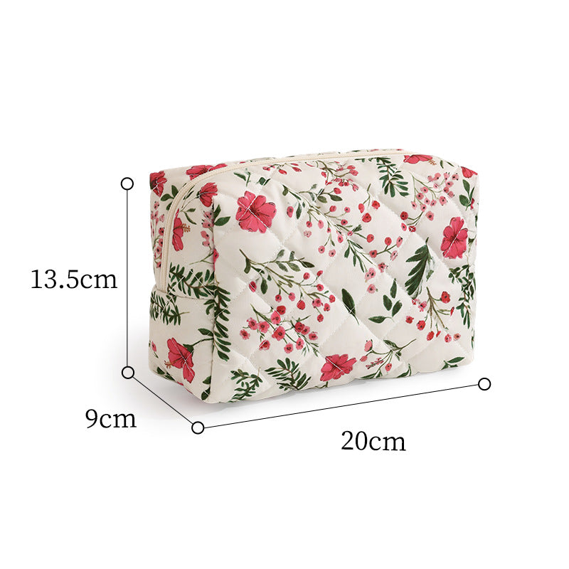 Quilted Leopard Print Makeup Case Kalsten