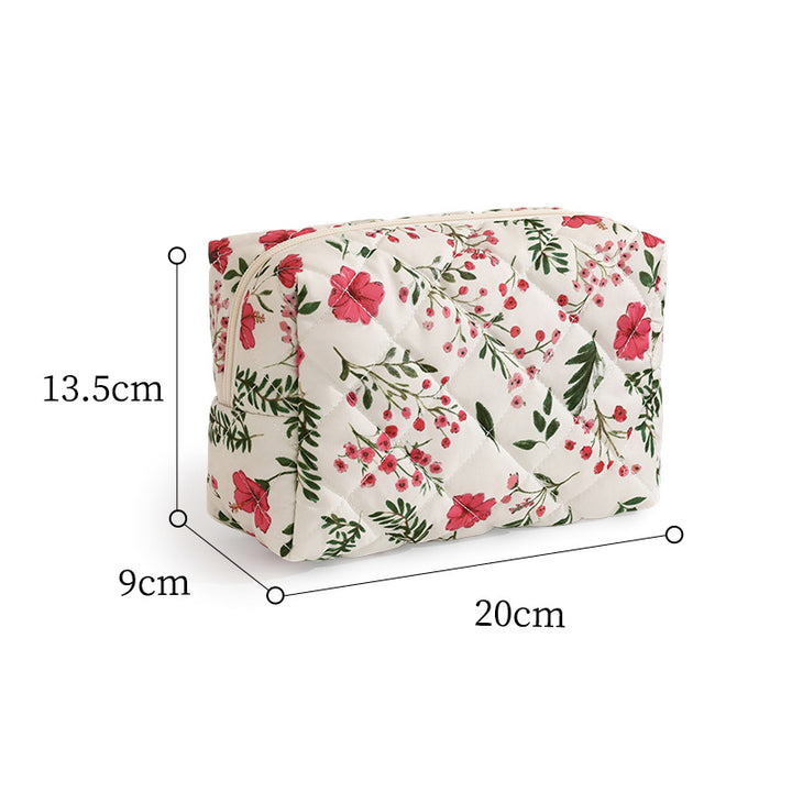 Quilted Leopard Print Makeup Case Kalsten