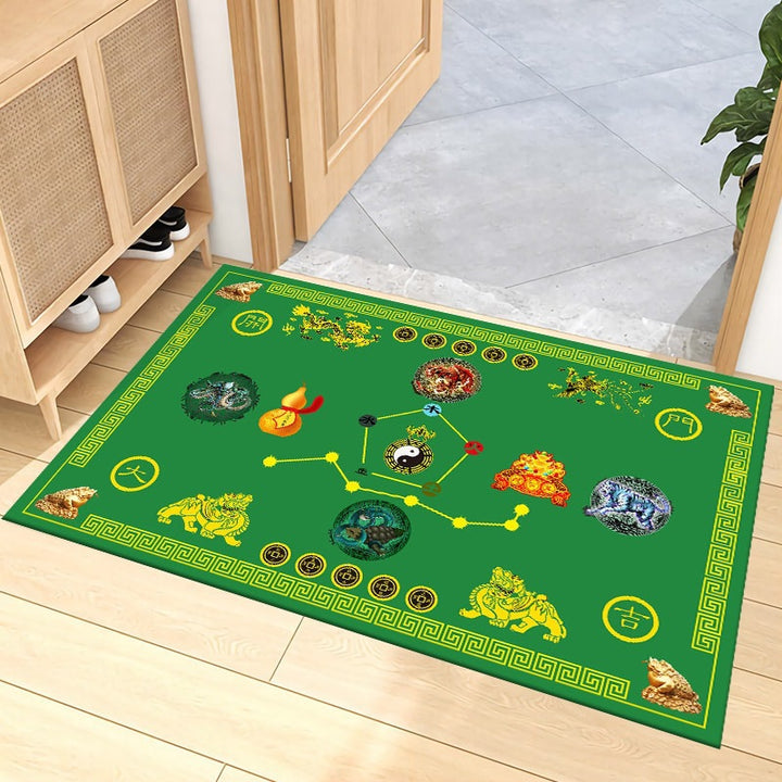 Decorative Zodiac-Themed Area Mat