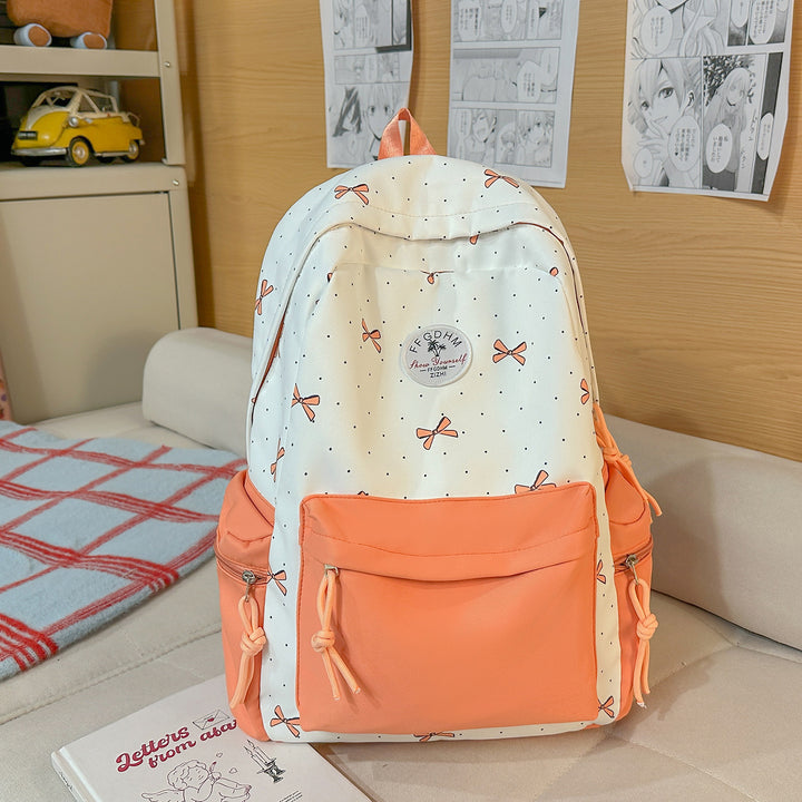 Stylish Bow-Embellished Casual Backpack Kalsten