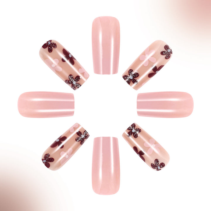 Artistic Floral Gel Nail Set Kalsten