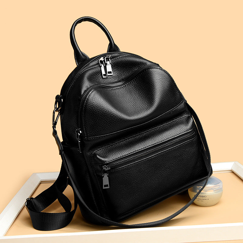 Premium Leather Multi-Pocket Backpack Kalsten