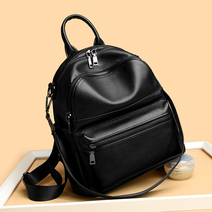 Premium Leather Multi-Pocket Backpack Kalsten