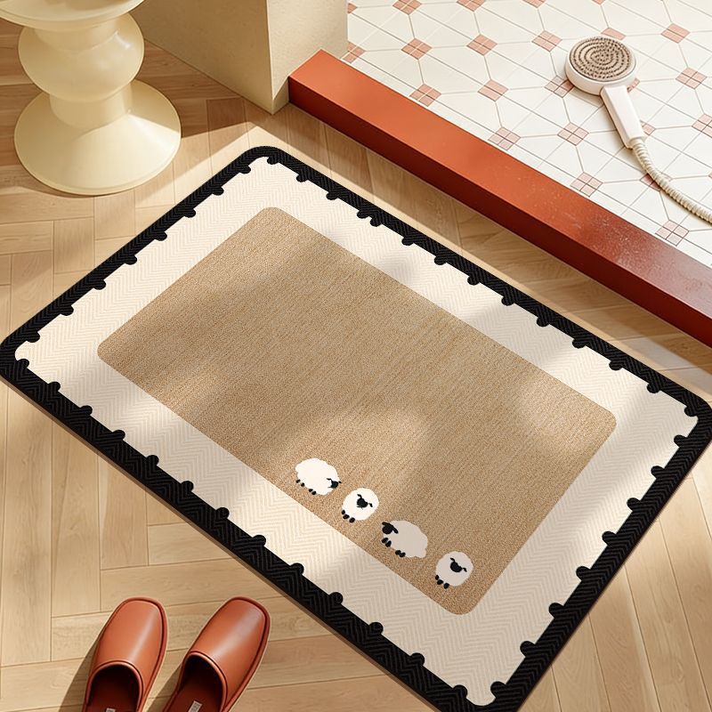 Decorative Cat-Themed Bath Mat