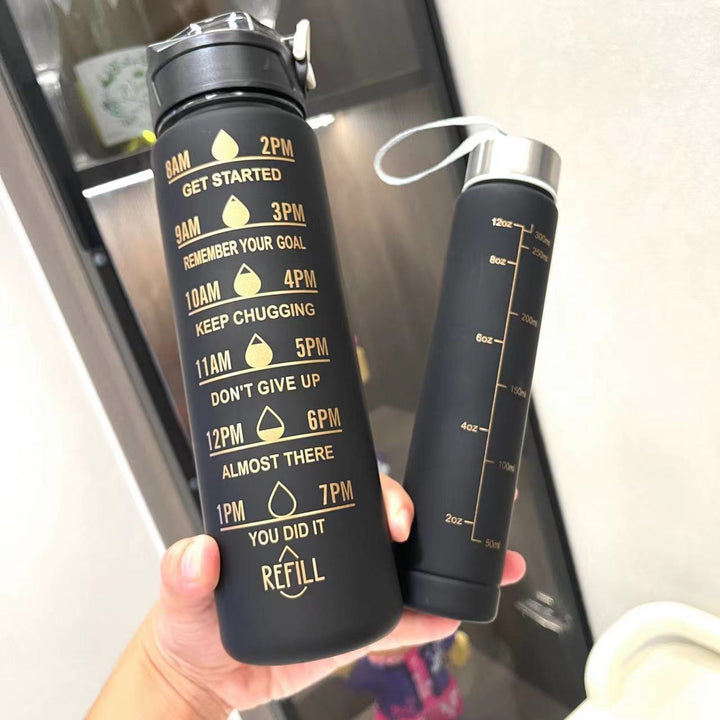 Unisex Motivating Water Bottle with Time Markings Kalsten