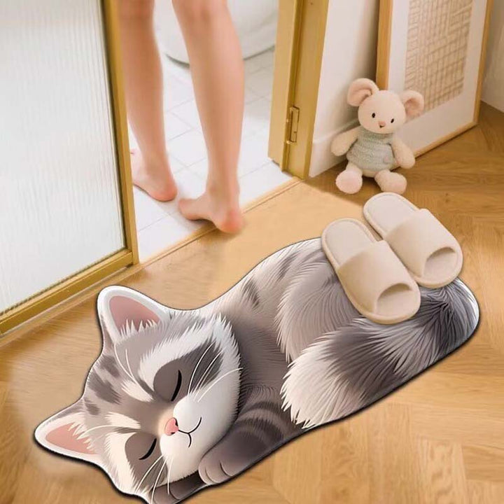 Cat Shaped  Bath Mat