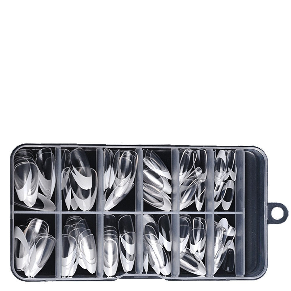 Half-Moon French Tip Nail Tips Collection Kalsten