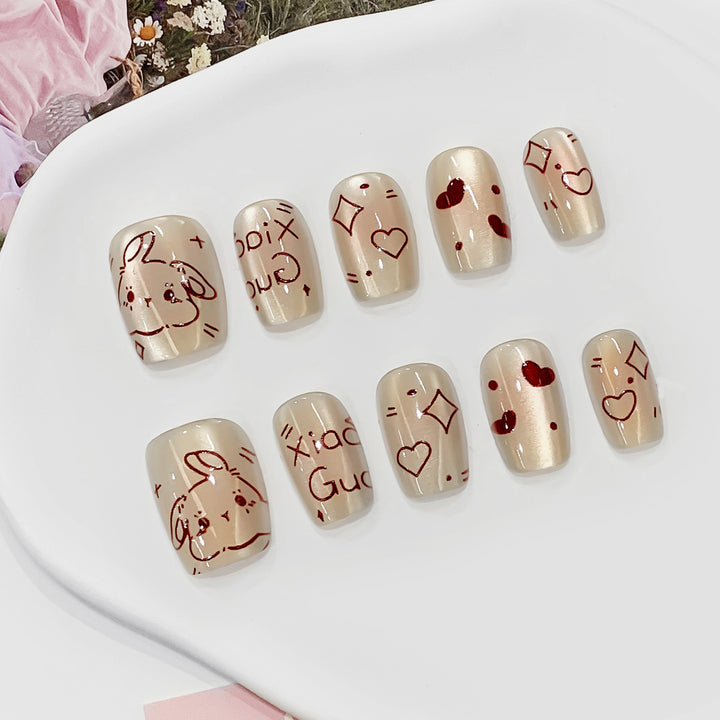 Creative nail art with loving motifs Kalsten