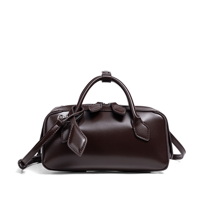 Structured Leather Mini Satchel Kalsten
