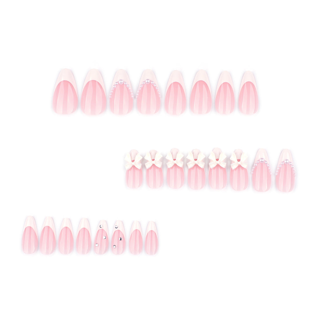 Artful stiletto nails with elegant flower embellishment Kalsten