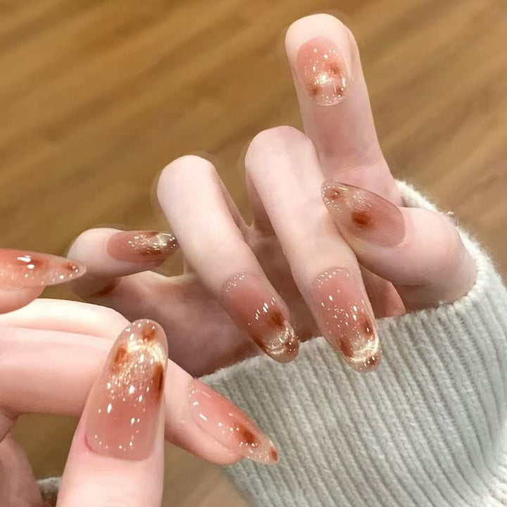 Elegant Ombre Glitter Press-On Nails Kalsten