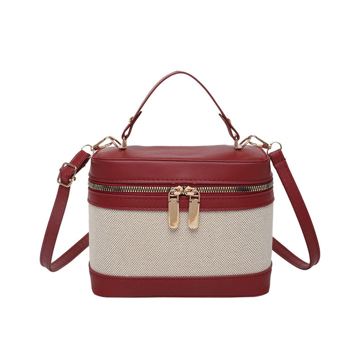 WoChic Leather and Fabric Crossbody Bag Kalsten