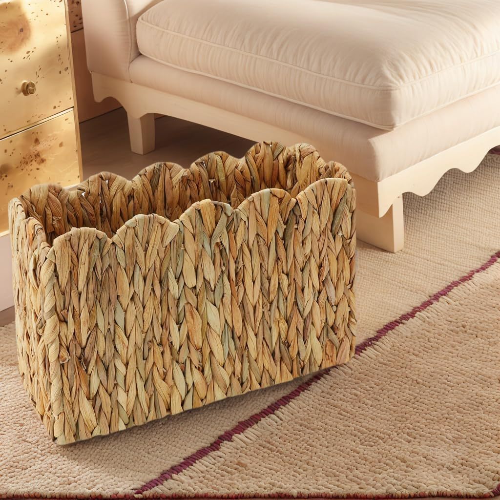 Elegant Handcrafted Woven Magazine Organizer Kalsten