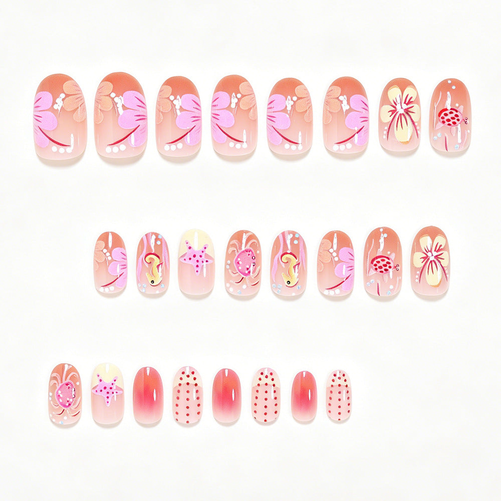 Artistic Ocean-Inspired Nail Art Kalsten