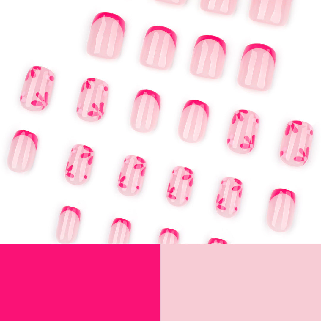 Artful Nail Extensions with Blooming Design Kalsten