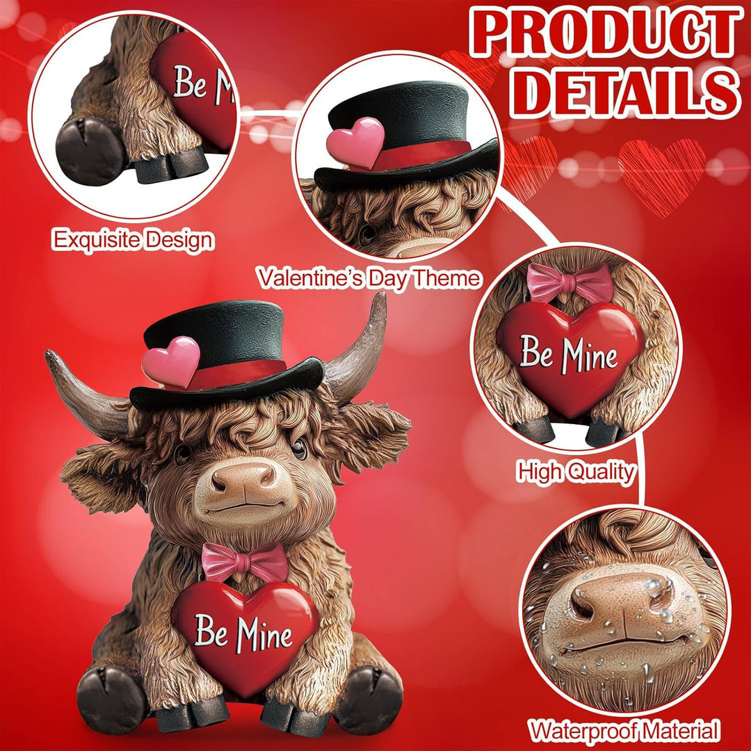 Decorative Highland Cattle Duo Stones Kalsten