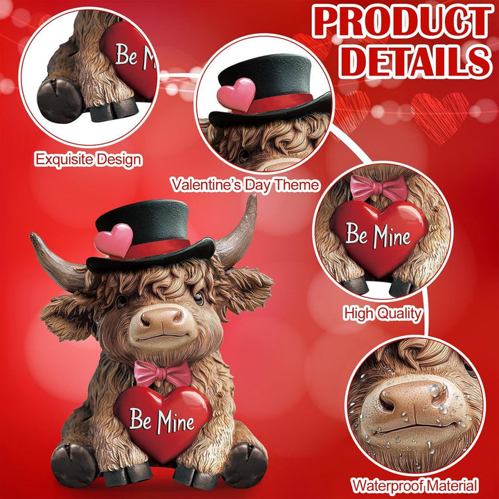 Decorative Highland Cattle Duo Stones Kalsten