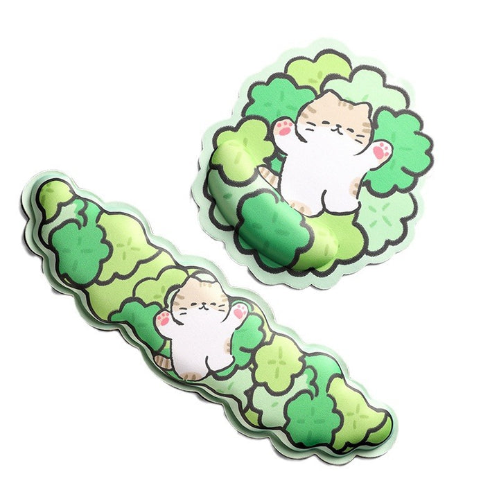 Cute Cat-Themed Ergonomic Mouse Pad