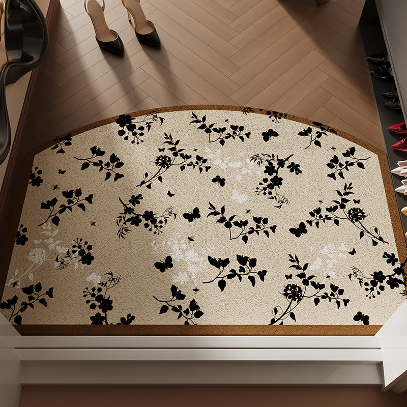 Floral Patterned Welcome Mat