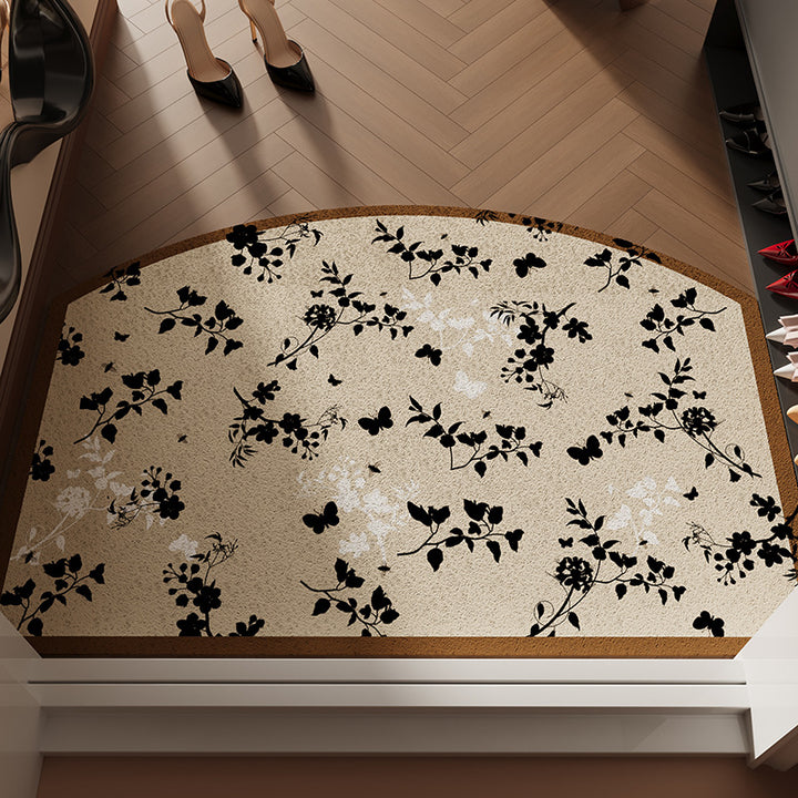 Floral Patterned Welcome Mat