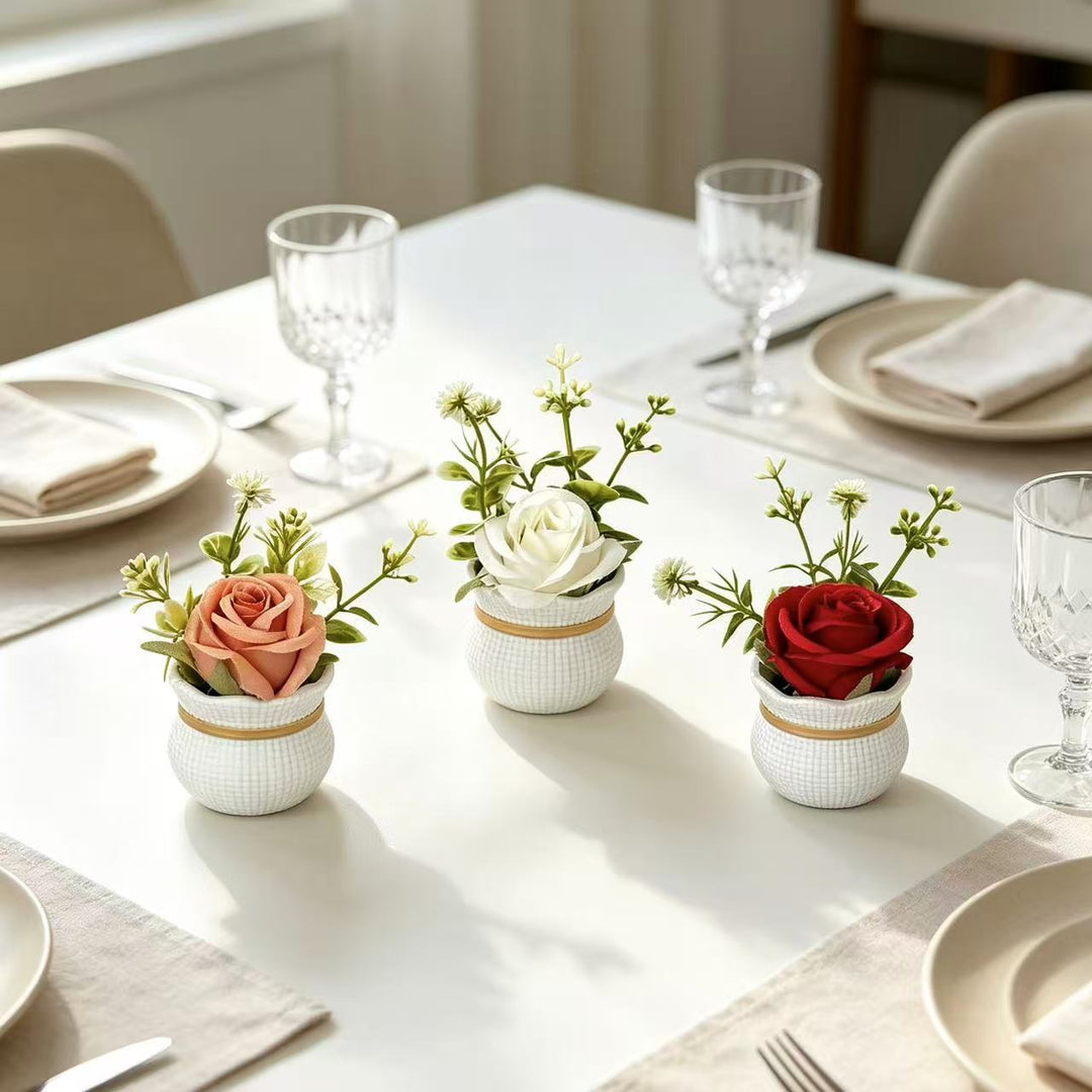 Faux Floral Table Centerpiece
