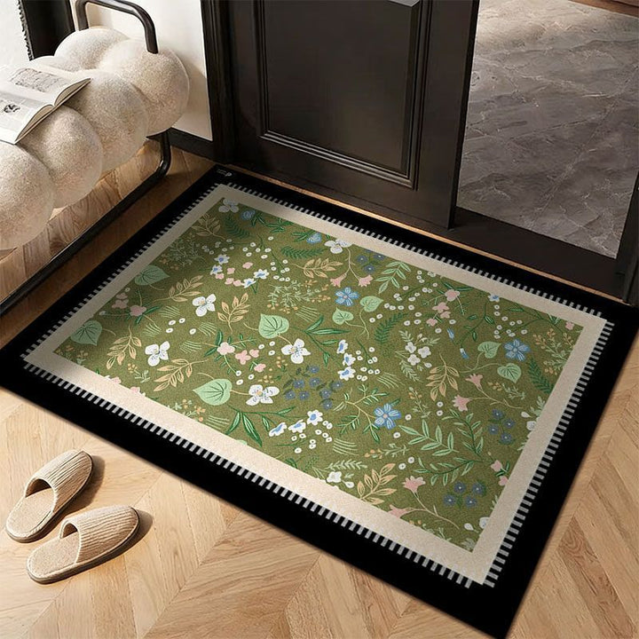Floral Patterned Entrance Mat
