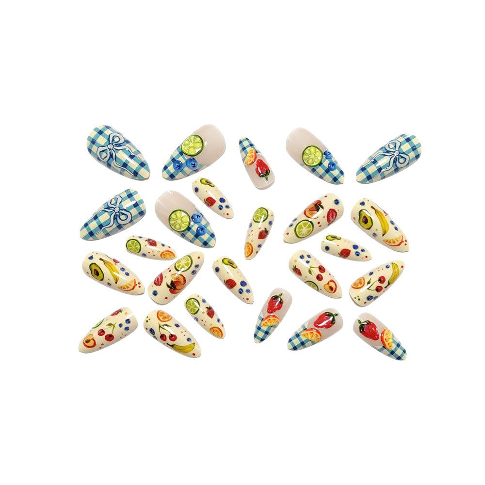 Creative Nail Design Set with Fruit Motifs Kalsten