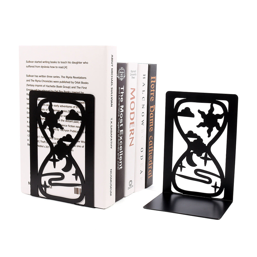 Artistic Deer-Themed Metal Bookends