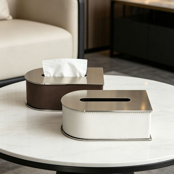 Stylish Leather Tissue Box Holder