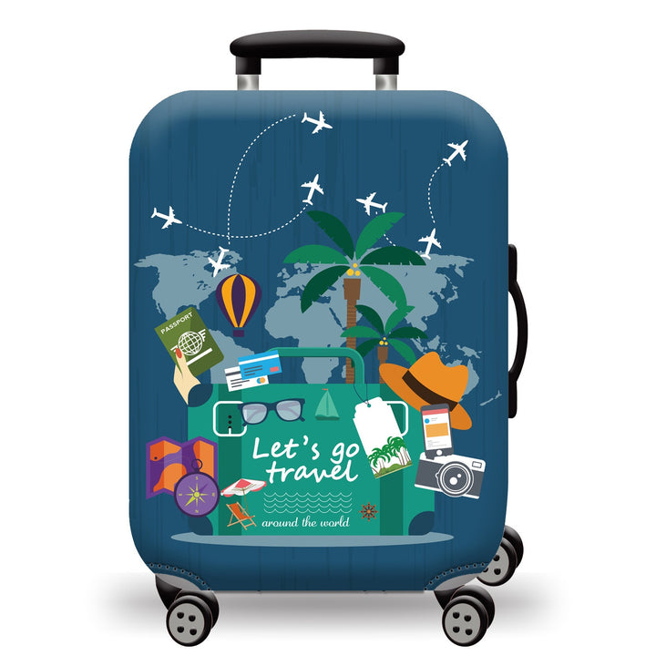 Hard Shell Luggage with Earth Design Kalsten