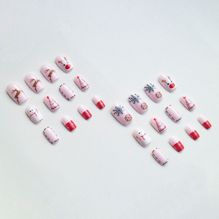 Festive Holiday Nail Art Set
