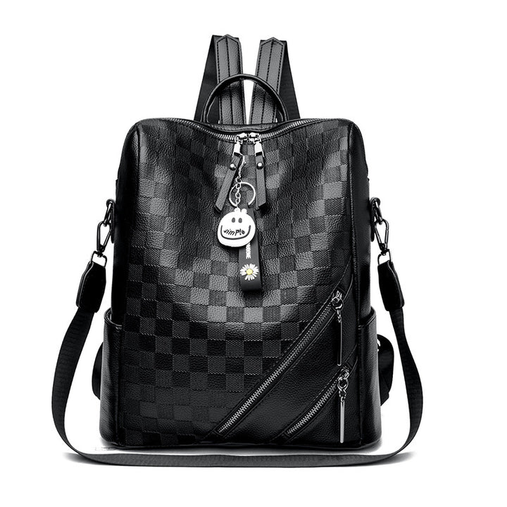 Checkered Pattern Stylish Backpack Kalsten