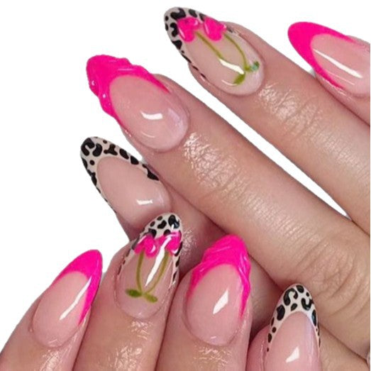 Artistic Floral Tip Nail Enhancements Kalsten