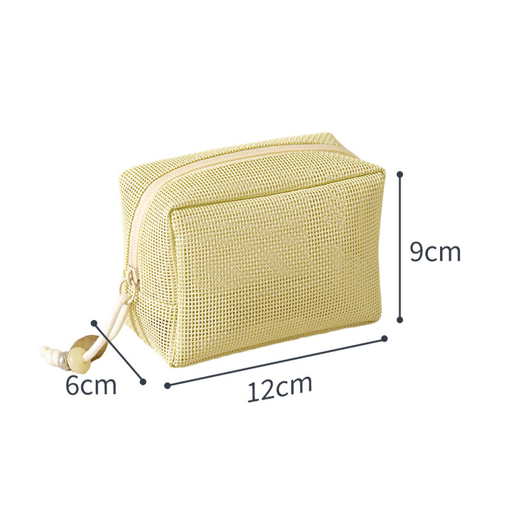 Mesh Zippered Toiletry Pouch Kalsten