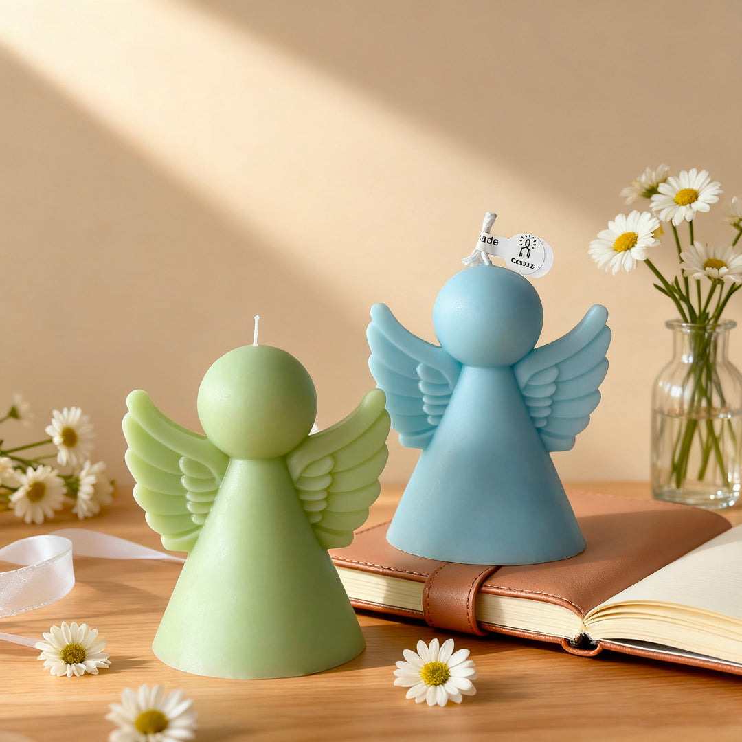 Angel-Shaped Decorative Candle