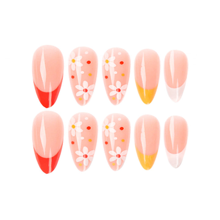 Creative art nails with floral accents Kalsten