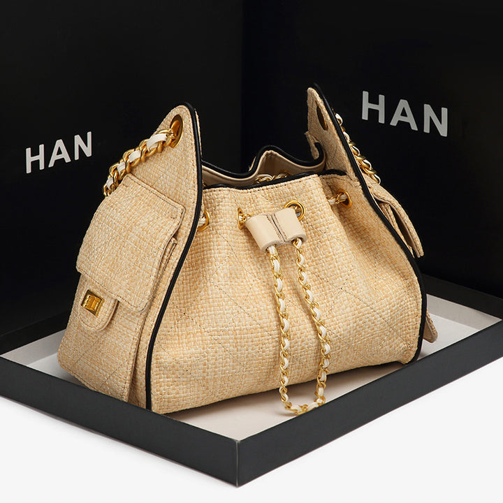 Elegant Drawstring Shoulder Bag