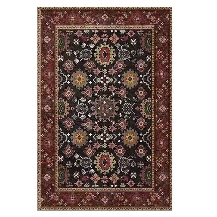 Vintage Floral Patterned Area Rug