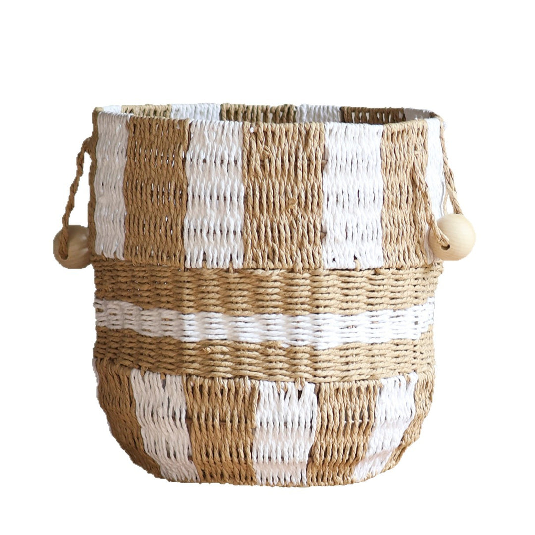 Handcrafted storage bucket made of pocket fabric Kalsten