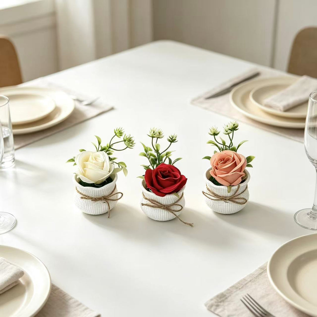 Decorative Faux Flower Arrangement