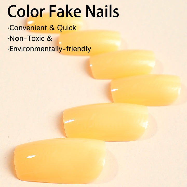 Acrylic nail set with glossy finish and trendy design Kalsten
